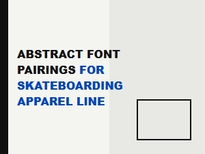 Geometric Fonts for Skateboarding Apparel