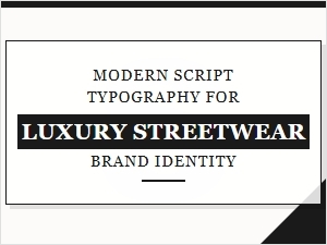 Streetwear Elegance Through Modern Script Typography