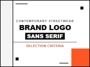 Criteria for Selecting Sans Serif Logos in Contemporary Streetwear